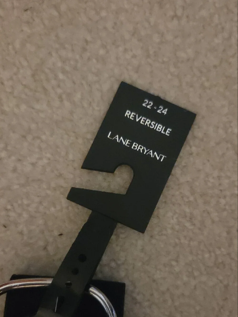 Lane Bryant Black Wide Belt with Silver Buckle